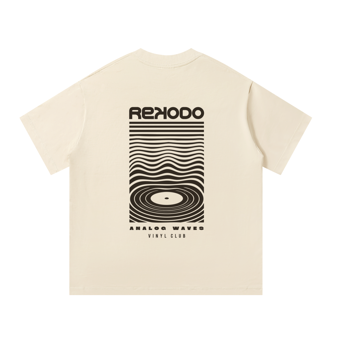 T-Shirt Analog Waves (Oversize) - Mild Apricot