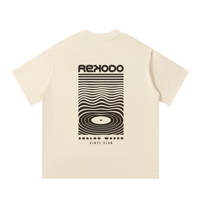 T-Shirt Analog Waves (Oversize) - Mild Apricot