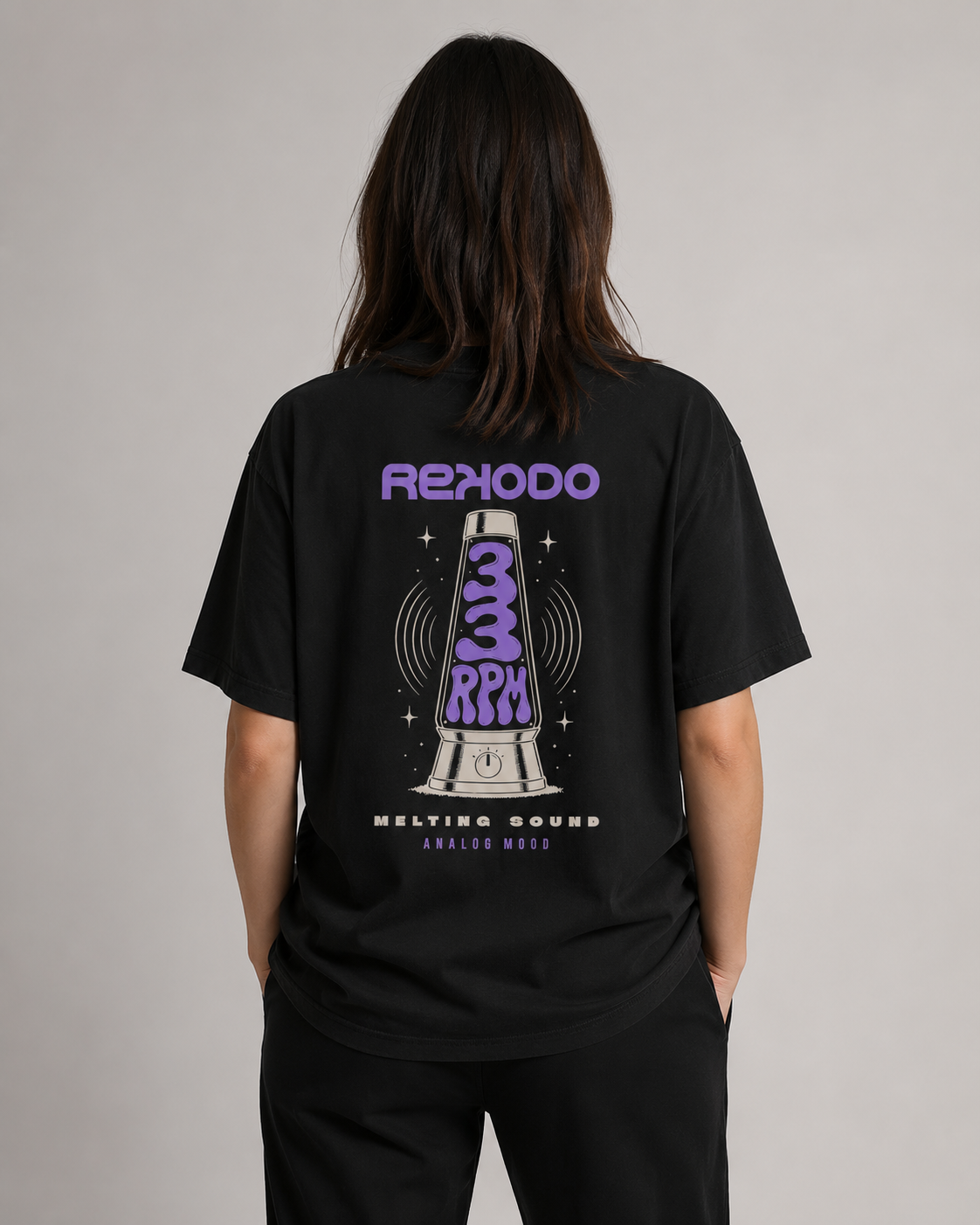 T-Shirt Lavalamp (Oversized) - Black (Limited edition)