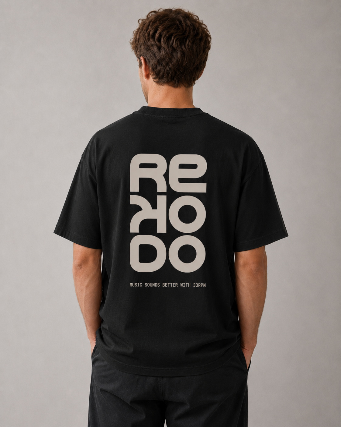 T-Shirt 33RPM (Oversize) - Black
