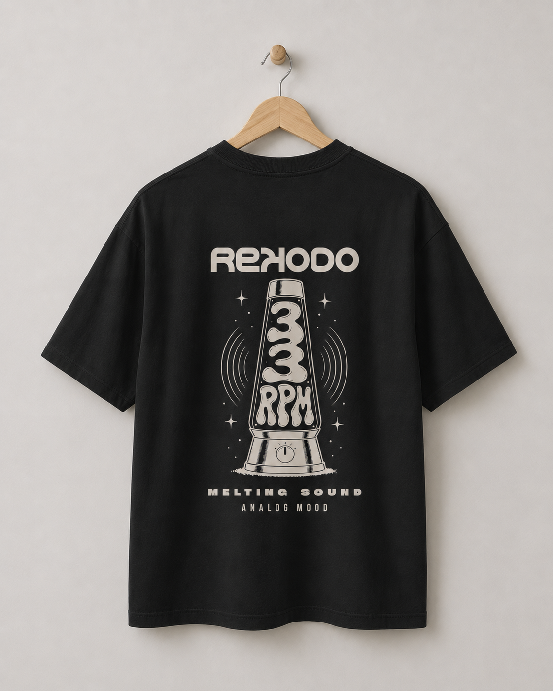 T-Shirt Lavalamp (Oversized) - Black