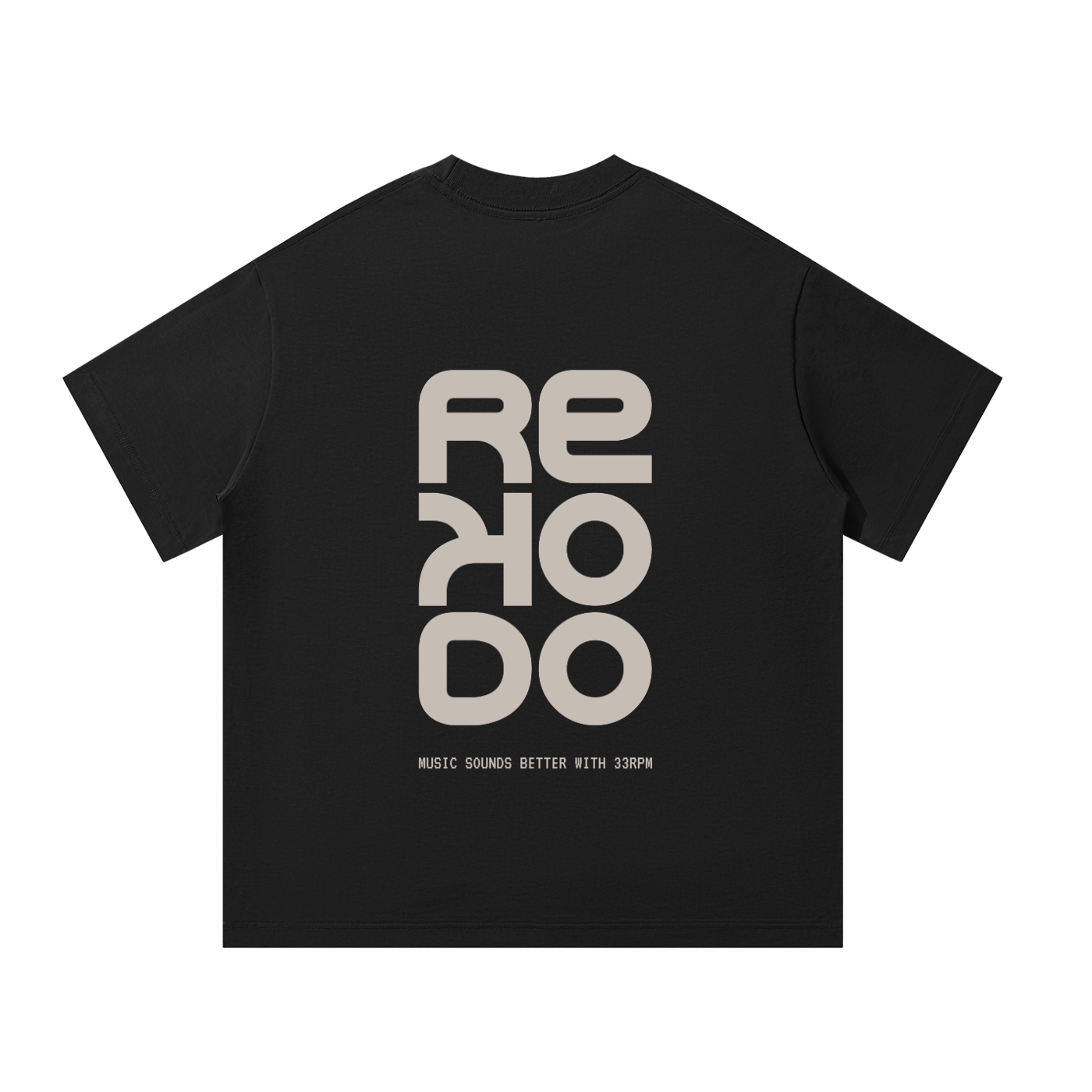 T-Shirt 33RPM (Oversize) - Black