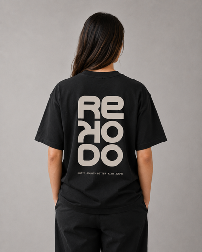 T-Shirt 33RPM (Oversize) - Black