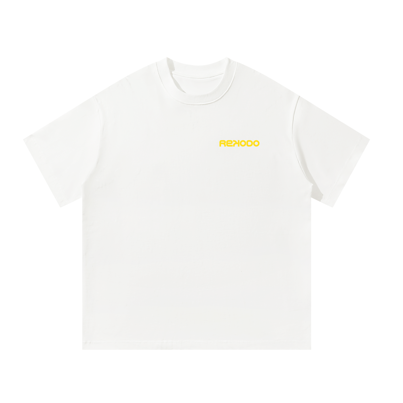 T-Shirt Analog Waves (Oversized) - White/Yellow (Limited Edition)