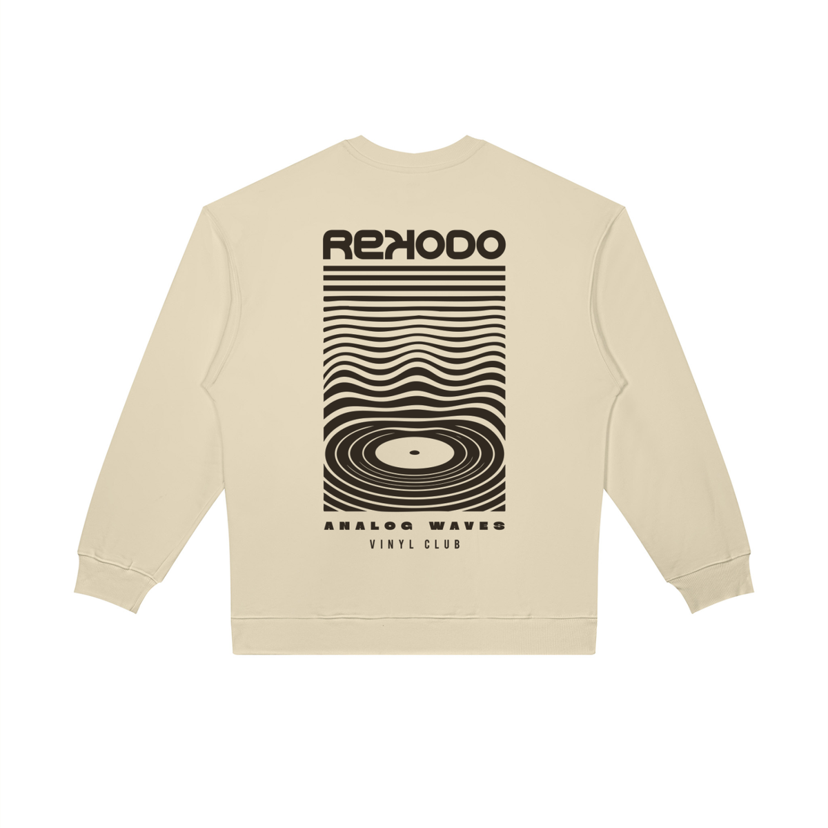 Analog Waves Sweatshirt (Oversized) Light Camel