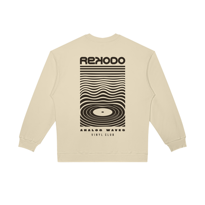 Analog Waves Sweatshirt (Oversized) Light Camel