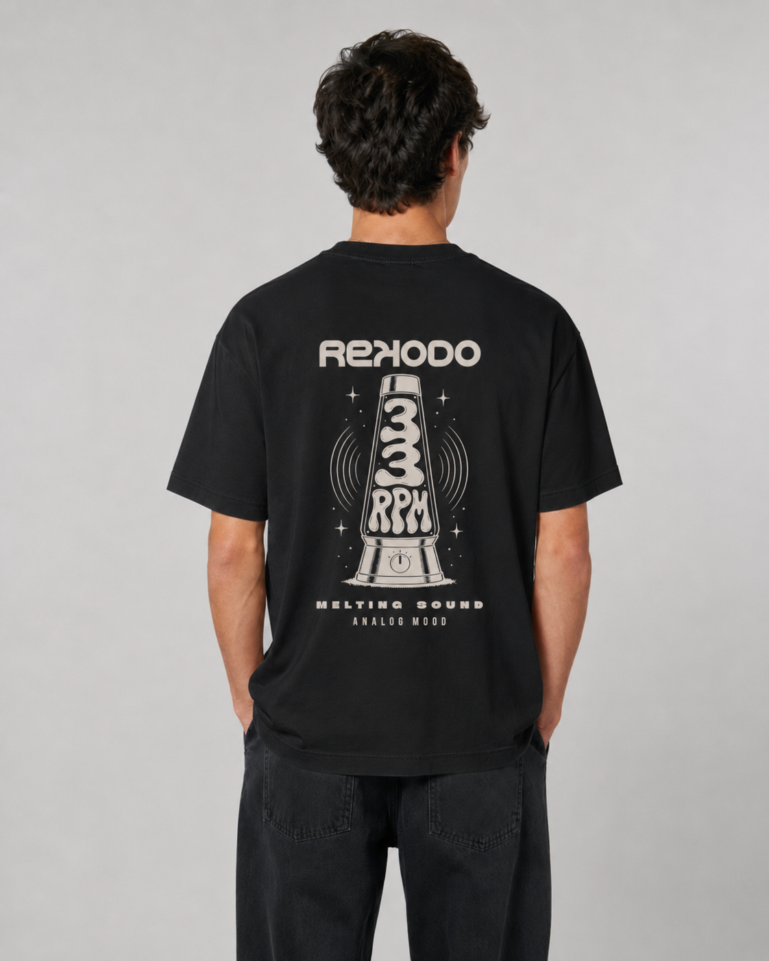 T-Shirt Lavalamp (Oversized) - Black