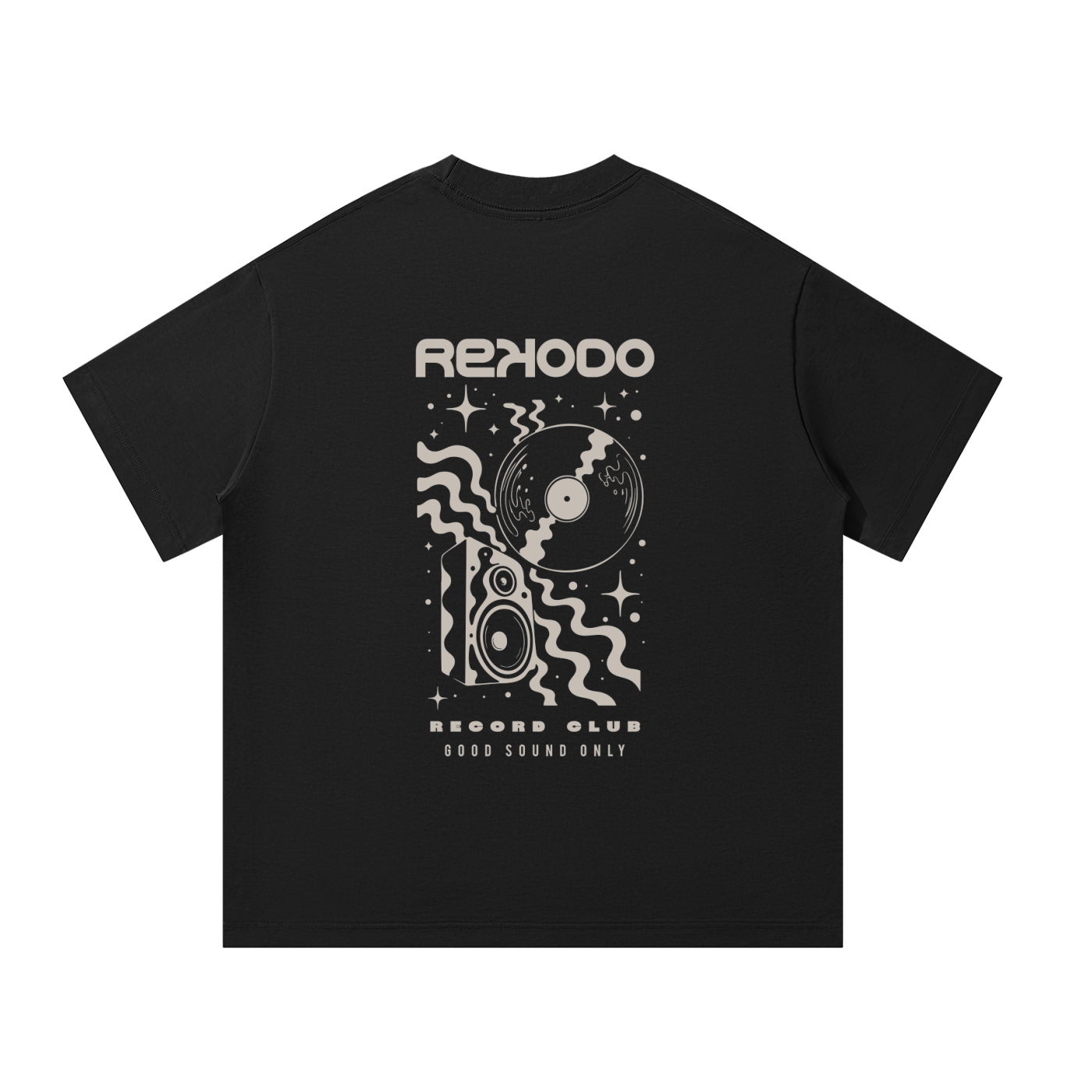 T-Shirt Record Club (Oversized) - Black