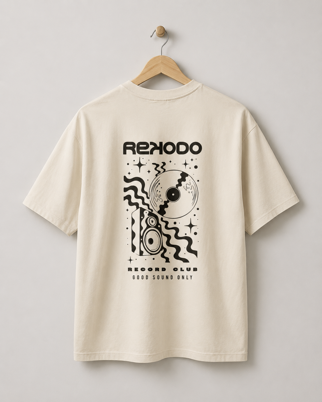 T-Shirt Record Club (Oversize) - Mild Apricot