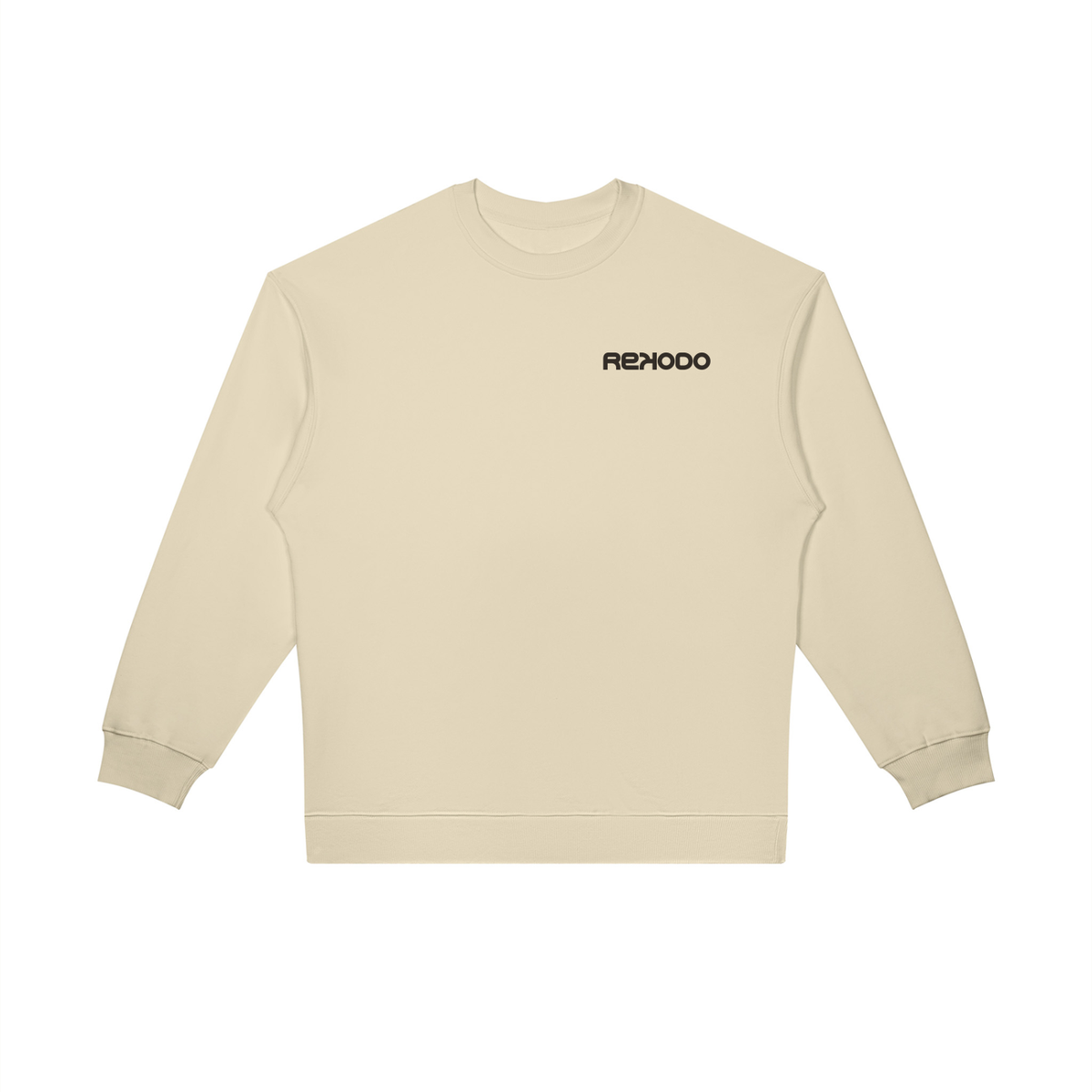 Analog Waves Sweatshirt (Oversized) Light Camel
