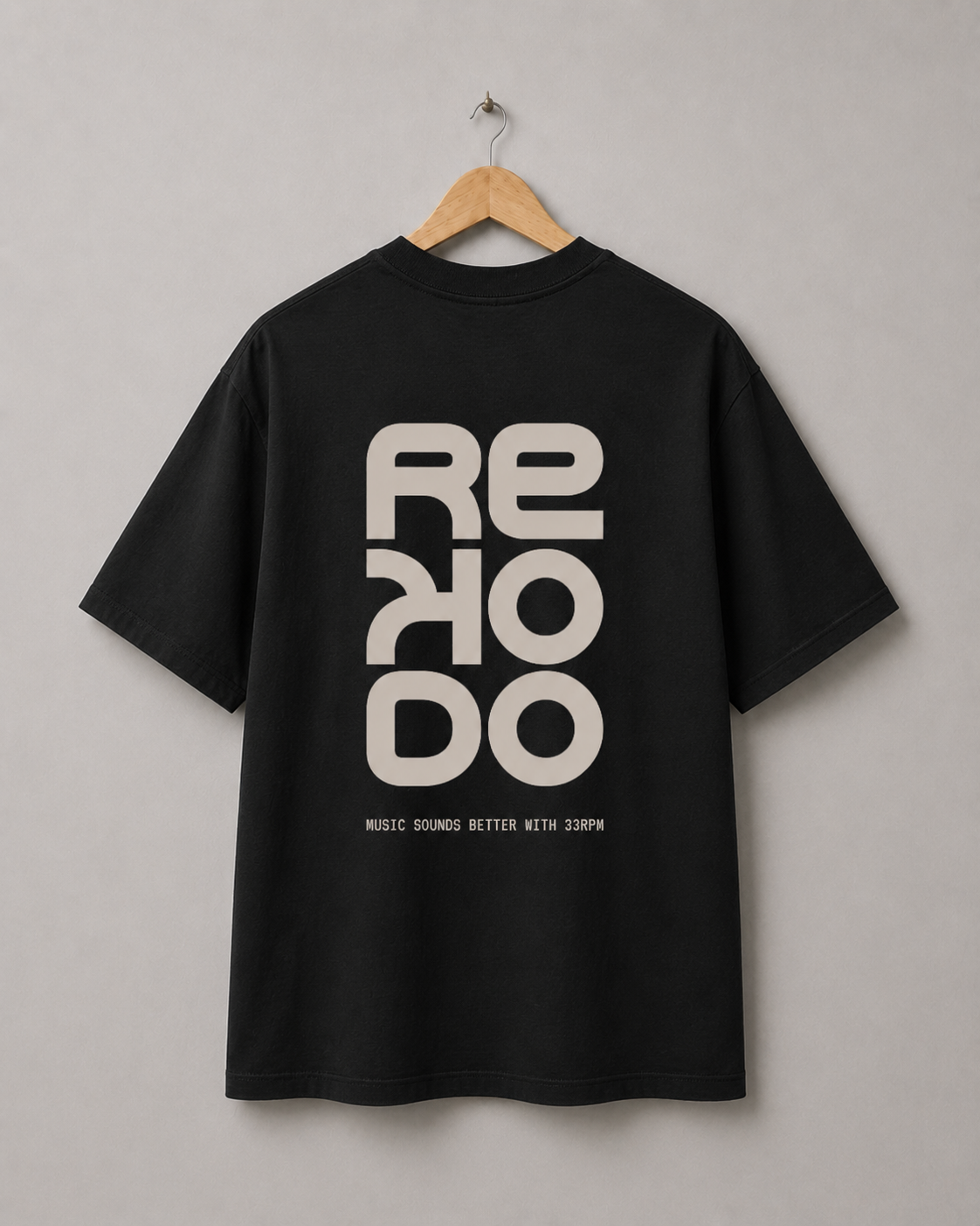 T-Shirt 33RPM (Oversize) - Black