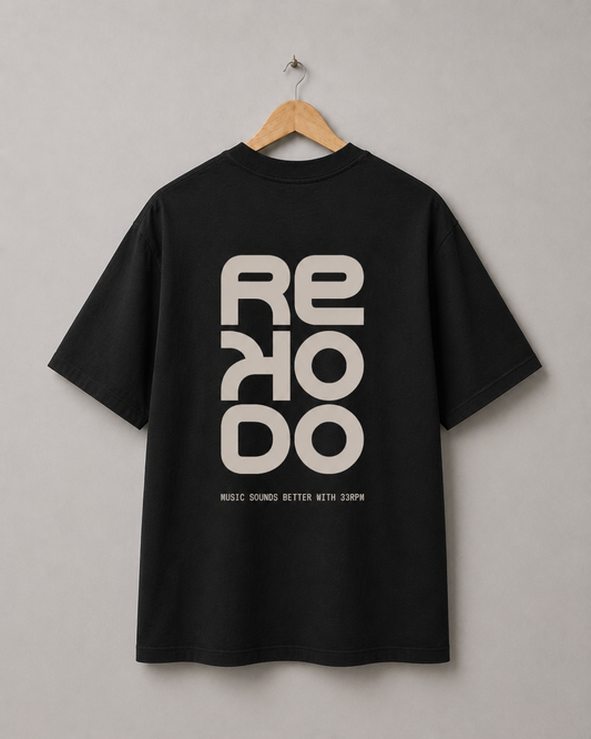 33RPM T-Shirt (Oversized) - Black