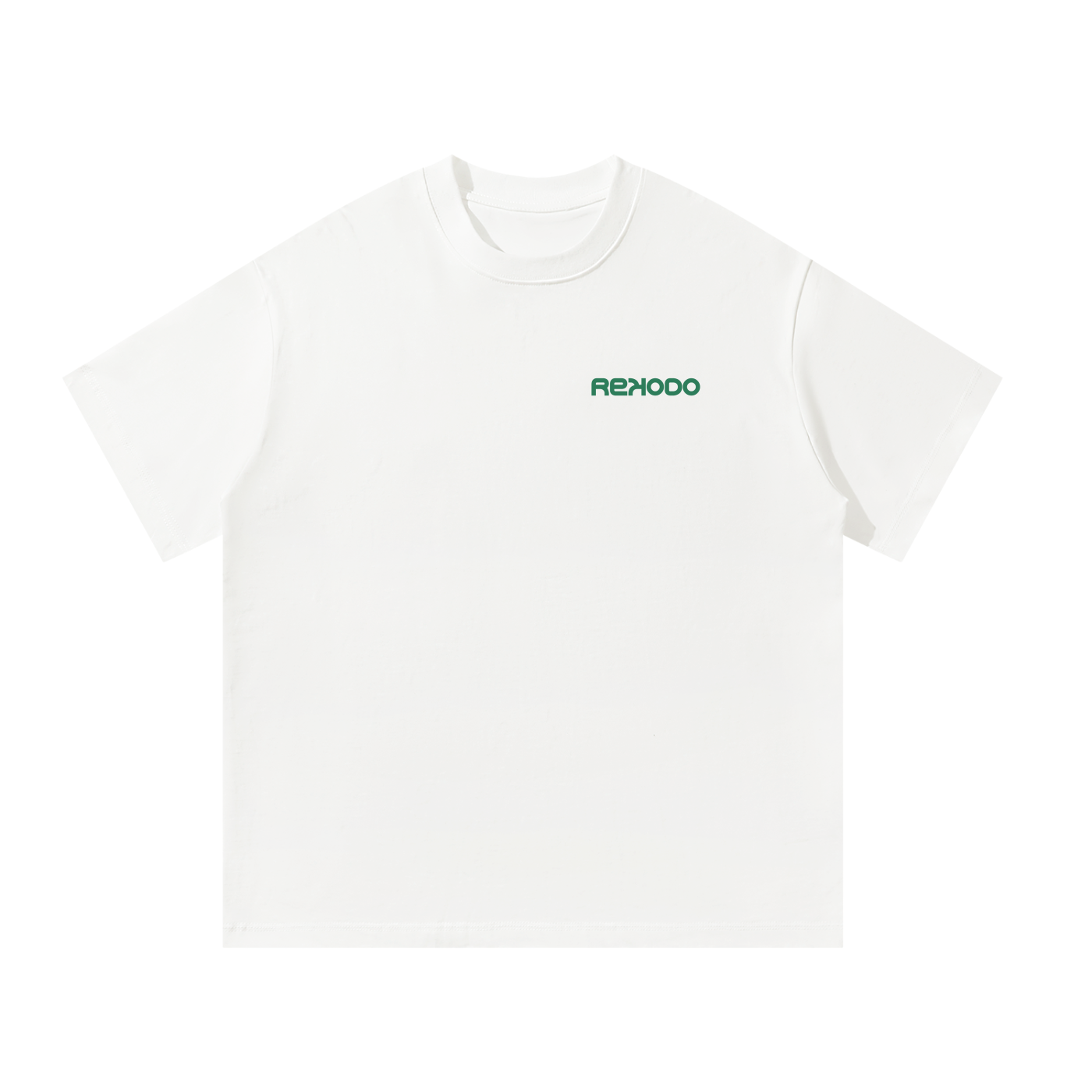 Analog Waves Oversized T-Shirt - White/Green (Limited Edition)