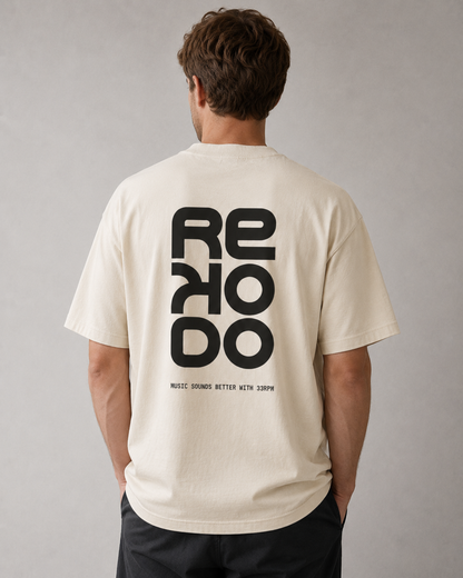 T-Shirt 33 RPM (Oversize) - Mild Apricot