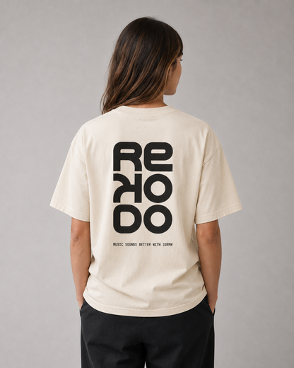 T-Shirt 33 RPM (Oversize) - Mild Apricot