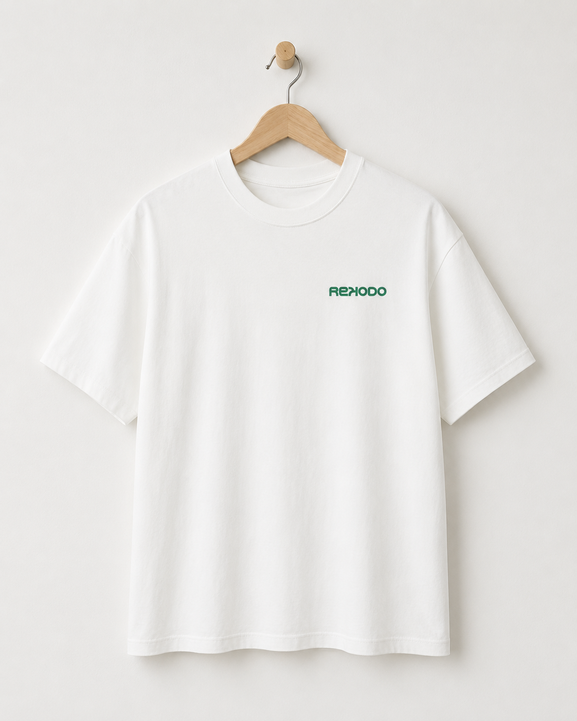 Analog Waves Oversized T-Shirt - White/Green (Limited Edition)