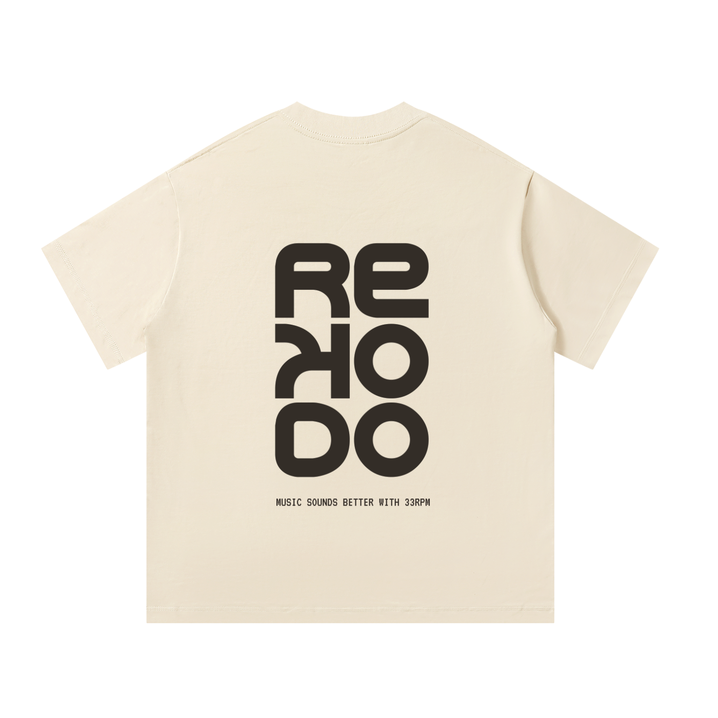 T-Shirt 33 RPM (Oversize) - Mild Apricot