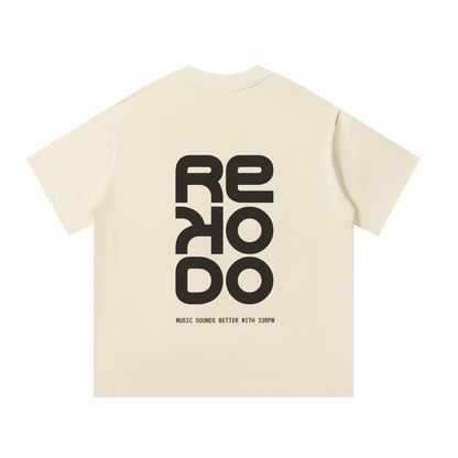 T-Shirt 33 RPM (Oversize) - Mild Apricot