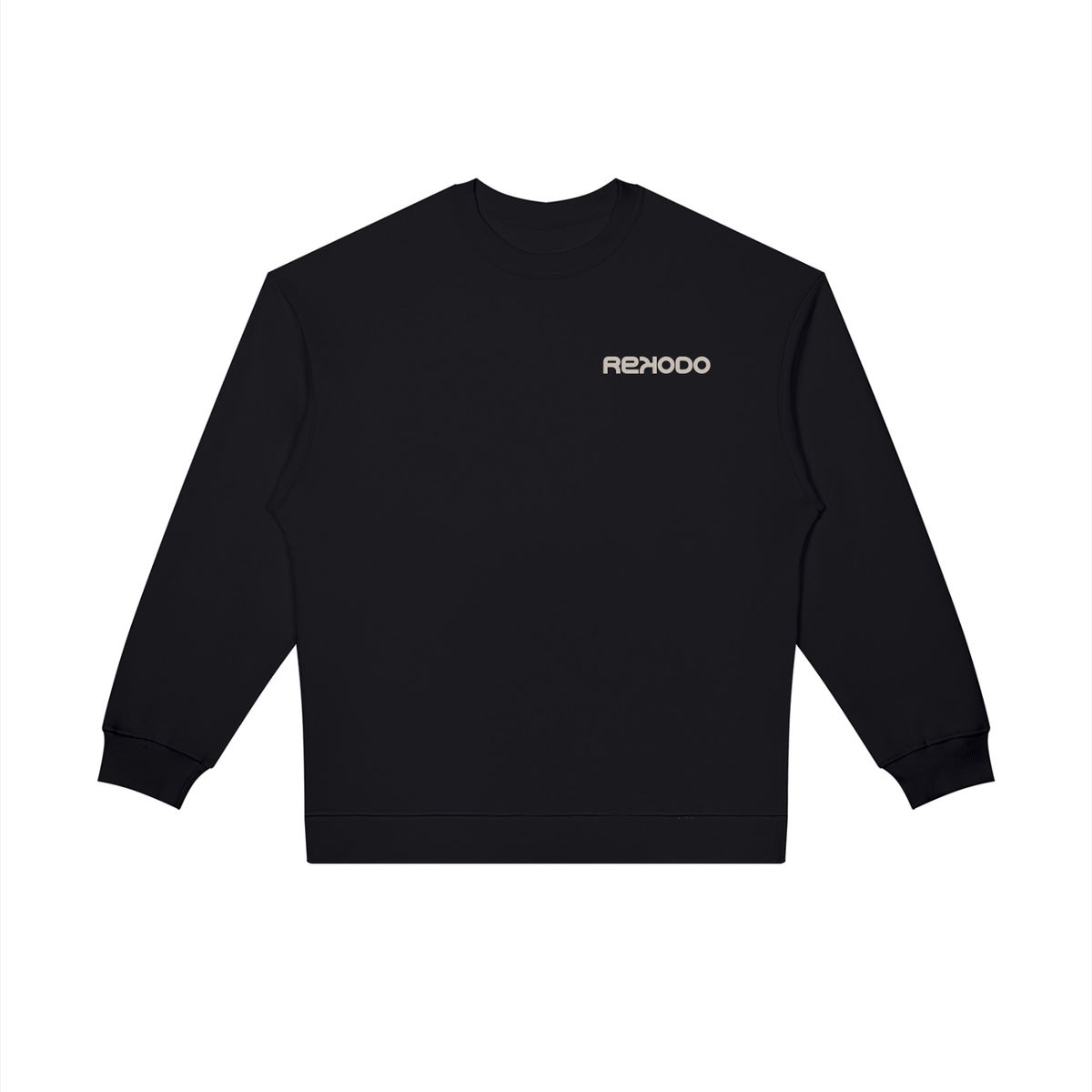 Sweatshirt Analog Waves (Oversized) Black