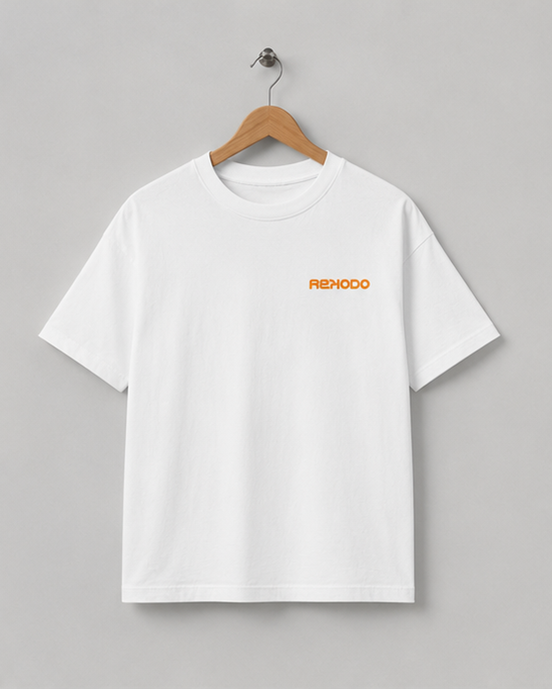 Analog Waves T-Shirt (Oversized) - White/Orange (Limited Edition)
